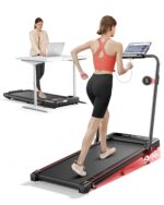 Toputure Laufband mit 9% Neigung & 2.5HP Motor – Klappbares Walking Pad für Zuhause & Büro