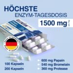 Gelencium Enzym Complex 1.500 mg – Hochdosiert mit Bromelain & Papain für 100 Tage – Bild 2