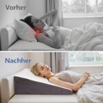 Exsnugy Keilkissen 19cm – Memory Schaum Stützkissen gegen Reflux & Schnarchen – Bild 5