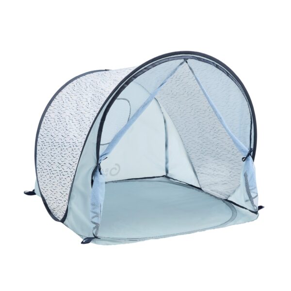 Babymoov Strandmuschel Blue Waves mit LSF 50+ UV-Schutz – Pop-Up-Sonnenschutzzelt für Babys
