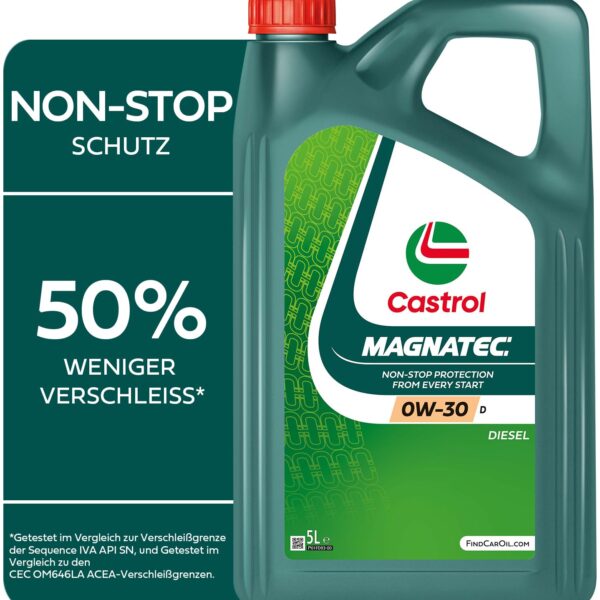 Castrol MAGNATEC 0W-30 D Motoröl 5L – Sofortschutz für moderne Motoren