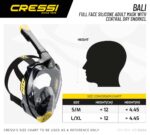 Cressi Bali Vollgesichtsmaske – CO2-sichere Schnorchelmaske mit Kamerahalterung für Erwachsene – Bild 5