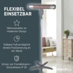 Babyruf BR 80 Wickeltischheizstrahler – 400/800 Watt mit Timerfunktion & Sicherheitsgeflecht – Bild 3