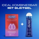 Durex Gefühlsecht Extra Feucht Kondome 30er Pack – Dünne Präservative mit Silikongleitgel – Bild 3