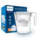Philips Water Geschmack+ Filterkanne 2,6 L – Wasserfiltration mit digitalem Timer für reine Trinkqualität