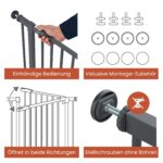 hauck Standard Türschutzgitter 75–80 cm – Klemmbefestigung ohne Bohren für Kinder & Hunde – Bild 5