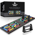 ALPHASKIN Liegestützbrett Set mit ergonomischen Griffen – 12-in-1 Push Up Board für Zuhause