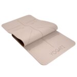 YOGATI Yogamatte 183x61cm mit Ausrichtungslinien – rutschfest & gelenkschonend mit Tragegurt – Bild 4
