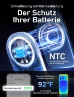 LISEN 3-in-1 MagSafe Ladestation mit 25W Qi2.2 – Faltbares Schnellladegerät für iPhone & Apple Watch – Bild 4