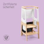 Maxi-Cosi Toucan 3-in-1 Lernturm Montessori – Holzturm mit 3 Höhen & Tafel für 1,5–99 Jahre – Bild 9