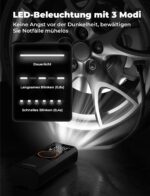 Oasser Elektrische Luftpumpe 6000mAh – Tragbarer Kompressor mit Dualer Anzeige für Auto, Motorrad & Fahrrad – Bild 8