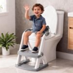 SKYROKU 2-in-1 Toilettensitz mit Treppe für Kinder 2-7 Jahre – Höhenverstellbar bis 90 kg – Bild 3