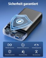 CFIAI Power Bank 40000mAh mit 22,5W PD – Schnellladegerät mit 3 Anschlüssen für iPhone & Android – Bild 7