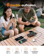 20000mAh Wireless Solar Powerbank – 22.5W Schnellladung mit integrierten Kabeln & LED-Taschenlampen – Bild 6