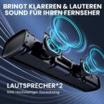 Yinet-EU Soundbar 56W mit Bluetooth 5.3 & ARC – Heimkino-Sound für TV, PC & Gaming – Bild 5