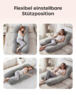 Nuliie Schwangerschaftskissen U-Form mit waschbarem Bezug – Ergonomisches Komfortkissen für Schwangere – Bild 7