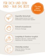 PINOLINO Nicki 4er Kindersitzgruppe aus Massivholz – Picknicktisch für Garten – Bild 7