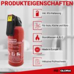 Gloria Auto-Pulverlöscher P2 GM 2 kg – Kompakter Feuerlöscher für Kfz & Haushalt – Bild 3