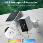 wansview 2K Überwachungskamera Aussen mit Solarpanel & Akku – kabellose Aussenkamera WLAN IP65 – Bild 5