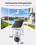 ieGeek 2K Solar Überwachungskamera Aussen – 360° PTZ mit Farb-Nachtsicht & PIR-Bewegungsmelder – Bild 5