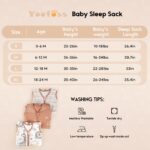 Yoofoss Baby-Sommerschlafsack 78cm 0.5 Tog 3er-Pack – Bio-Baumwolle für 6-12 Monate – Bild 5
