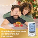 AUVON TENS EMS Gerät 2-Kanal 24 Modi – Schmerzlinderung & Muskelaufbau mit 12 Elektroden Pads – Bild 8
