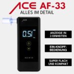 ACE AF-33 Alkoholtester – Testsieger mit elektrochemischem Sensor & 95,8% Genauigkeit – Bild 6