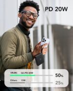 VRURC Powerbank 20000mAh mit 4 Kabeln – 22.5W Schnellladung für alle Geräte – Bild 4