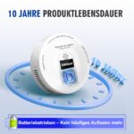 TONSHAN Gasmelder CH4/Propan – Batteriebetriebener Methandetektor mit Dual-Alarm für Haushalt – Bild 7