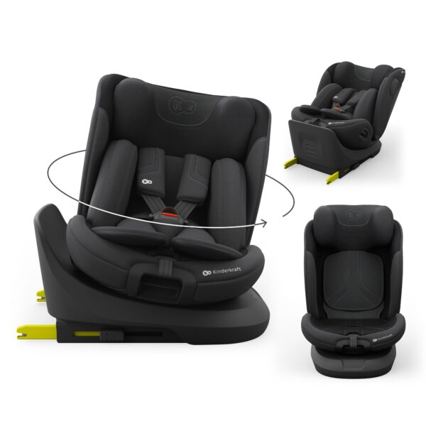 Kinderkraft I-GROW 2 PRO Autokindersitz 0-36 kg – 360° drehbar mit Isofix