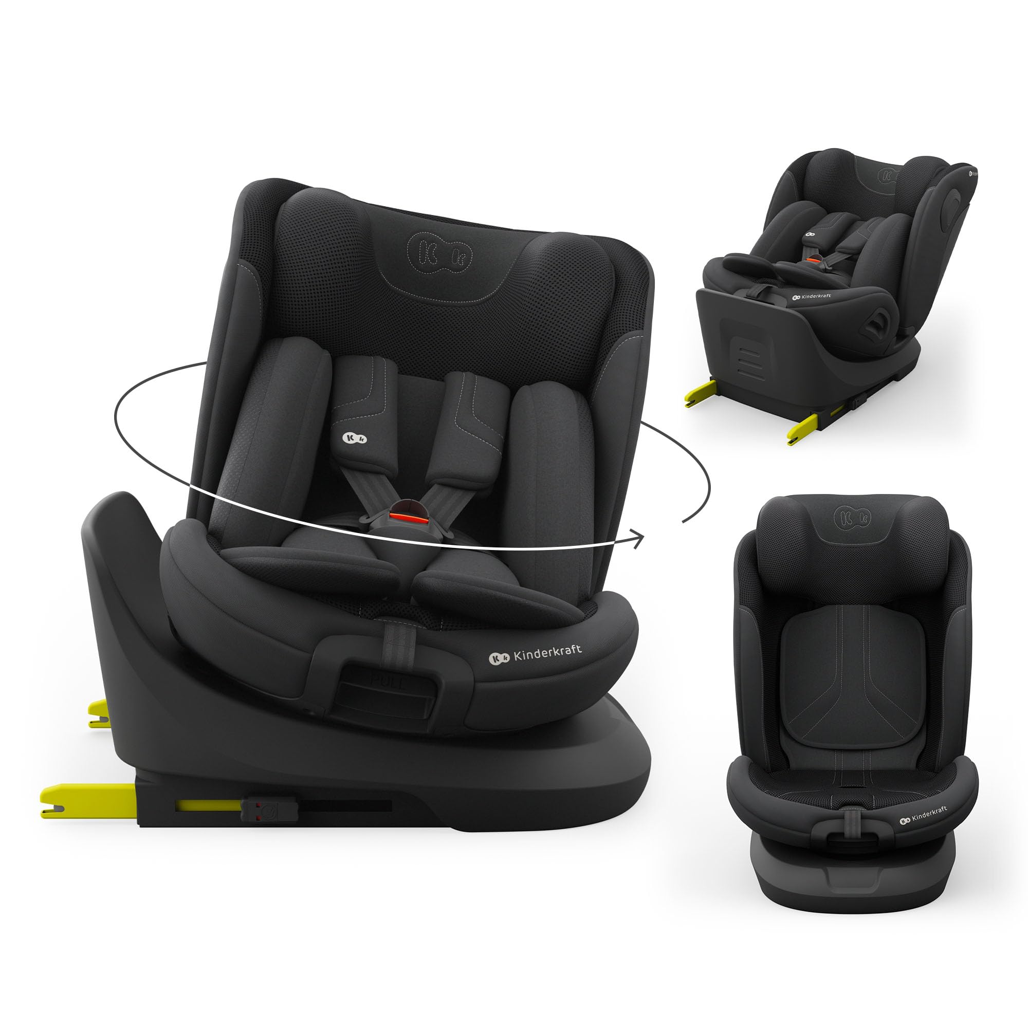 717SSY5bDcL._SY2000_.jpg Kinderkraft I-GROW 2 PRO Autokindersitz 0-36 kg – 360° drehbar mit Isofix – Bild 1