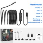 Ennovor 1920 HD Endoskopkamera mit 8 LED – 5 m Inspektionskamera für Android & iOS – Bild 9