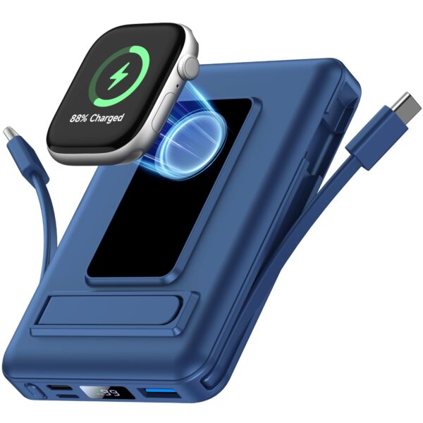 Vexnara MagSafe Powerbank 10000mAh – Kabelloses Schnellladen für iPhone & Apple Watch