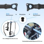 TEOV Rahmenhalter 3er Pack – Universal Fahrradhalterung für Träger mit Klemme – Bild 3