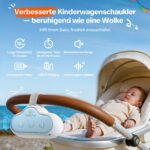 Robofun Kinderwagenschaukler mit USB-C – Automatische Einschlafhilfe für Babys bis 3 Jahren – Bild 2