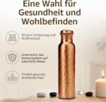 AVA DESIGNZ Kupferflasche 950 ml handgehämmert – Auslaufsichere Trinkflasche für Yoga & Reisen – Bild 6