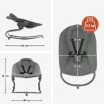 hauck Alpha Bouncer Premium Neugeborenenaufsatz – 2-in-1 Babywippe & Hochstuhlaufsatz – Bild 2