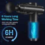 Zerolia Massagepistole mit 30 Geschwindigkeiten & 10 Massageköpfen – Profi Muscle Gun – Bild 2