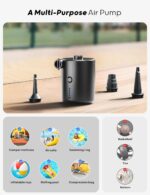 QPAU Elektrische Luftpumpe mit 5000mAh Akku – Tragbare Pumpe für Camping & Outdoor – Bild 7
