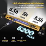 MechaniLite Werkstattlampe 3000 Lumen – LED Arbeitsleuchte mit Akku, Magnet & USB-C – Bild 3