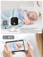 GHB Babyphone 5 Zoll HD mit Nachtsicht & 5000mAh Akku – Sichere Babyüberwachung – Bild 10