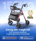 VOCIC Z21 Rollator Klappbar – Leicht & Stabil für Senioren mit Höhenverstellung – Bild 7