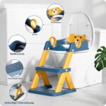 Rabb 1st Toilettenleiter für Kinder – 2-in-1 Trainingssitz mit Trittbrett für Jungen & Mädchen – Bild 2