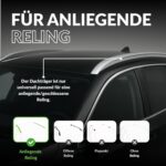 Owen Dachträger 3.0 Pro 120cm Silber – 90 kg Tragkraft für geschlossene Reling – Bild 2