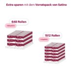 Satino Prestige 4lagiges Toilettenpapier 72 Rollen – Premium Zellstoff für optimale Weichheit – Bild 6