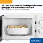 Exquisit Mikrowelle 700 W, 20 L – Kompakte Bedienung mit 5 Leistungsstufen & Auftaufunktion – Bild 5