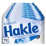 Hakle Klassisch Toilettenpapier 72 Rollen – 3-lagig, 150 Blatt, FSC-zertifiziert