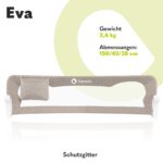 Lionelo Eva Bettgitter 150 cm – Sicheres Rausfallschutz Kinderbett mit 180° Klappfunktion – Bild 2