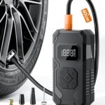 Tiiletzote Elektrische Luftpumpe 150PSI – Akku Kompressor mit LED-Display für Auto & Fahrrad