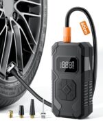 Tiiletzote Elektrische Luftpumpe 150PSI – Akku Kompressor mit LED-Display für Auto & Fahrrad